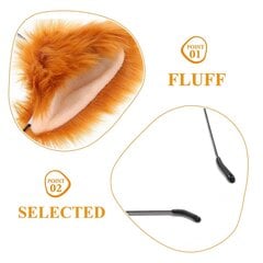 Hair Scrunchies Naisten Hiukset Eläinten Korvapanta Jungle Animal Hair Band Cosplay Animal Ear -Hiuspanta Fox Ear -Pääpanta hinta ja tiedot | Hiustarvikkeet | hobbyhall.fi