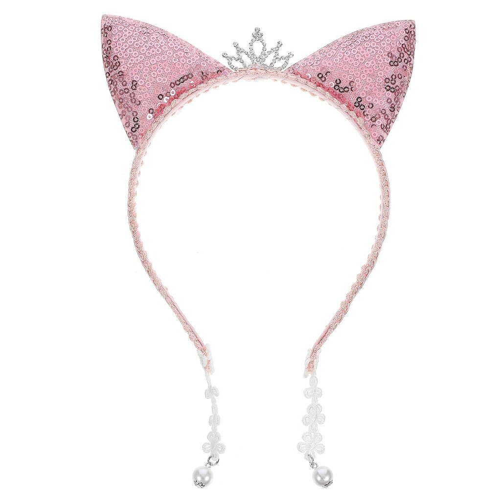 Paljettikissan Korvapanta Cosplay Party Hair Accessory -Hiuspanta Helmiriipuksella hinta ja tiedot | Hiustarvikkeet | hobbyhall.fi