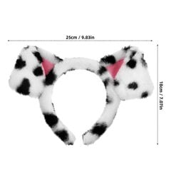 Dalmatian Pääpanta Fuzzy Otsapanta Eläinten Hiuspanta Kasvojenpesupääpanta Koiranpentupääpanta Animal Cosplay -Pääpanta Hauska Pääpanta hinta ja tiedot | Hiustarvikkeet | hobbyhall.fi