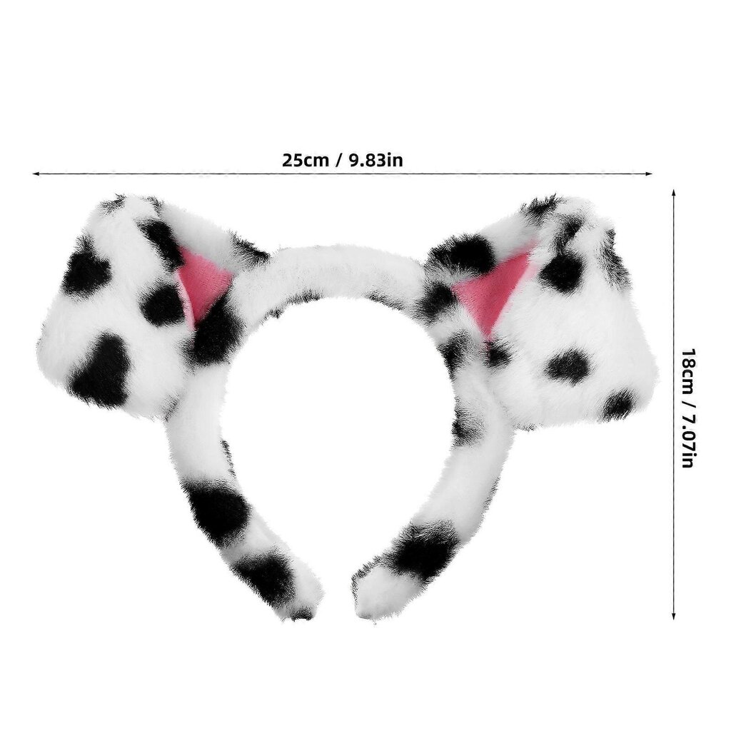 Dalmatian Pääpanta Fuzzy Otsapanta Eläinten Hiuspanta Kasvojenpesupääpanta Koiranpentupääpanta Animal Cosplay -Pääpanta Hauska Pääpanta hinta ja tiedot | Hiustarvikkeet | hobbyhall.fi