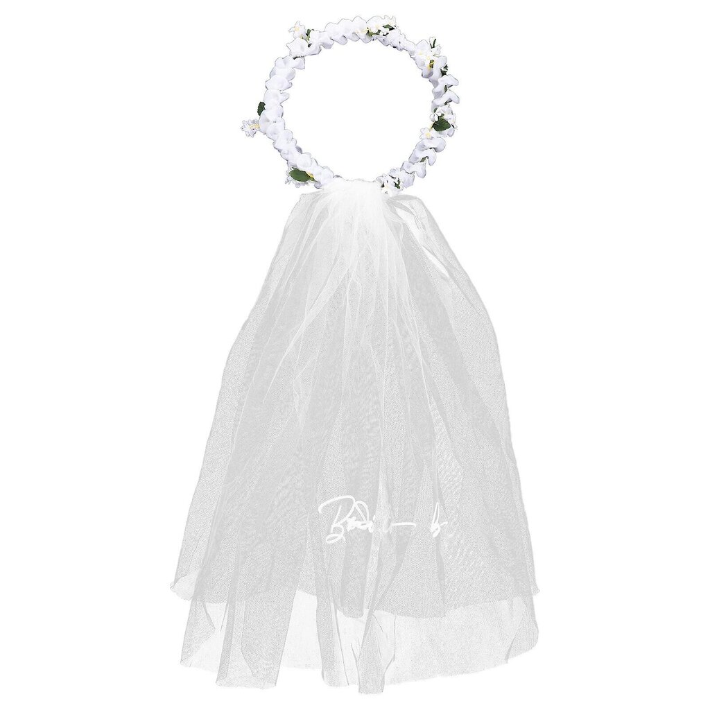 Vine Garland Flower Veil Kristalli Morsiamen Hunnut Häämorsian Päähine Polttareiden Hunnu Naisten Kukkainen Päähine hinta ja tiedot | Hiustarvikkeet | hobbyhall.fi