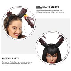 1Kpl Horn Hair Carnival Headdress Prop Costume Devil Horn Headdress hinta ja tiedot | Hiustarvikkeet | hobbyhall.fi