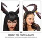 1Kpl Horn Hair Carnival Headdress Prop Costume Devil Horn Headdress hinta ja tiedot | Hiustarvikkeet | hobbyhall.fi