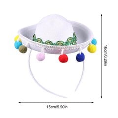 4Kpl Hat Design Hair Hauska Pääpanta Suloinen Hiuslisätarvike Minimeksikolainen Pääpanta Naisille Kids Party Festival hinta ja tiedot | Hiustarvikkeet | hobbyhall.fi