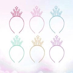 12 Kpl Scrunchies Girls Star Head Hoop -Hiussolki Holiday-Pääpanta Star Crown -Jouluinen Hiuspanta hinta ja tiedot | Hiustarvikkeet | hobbyhall.fi