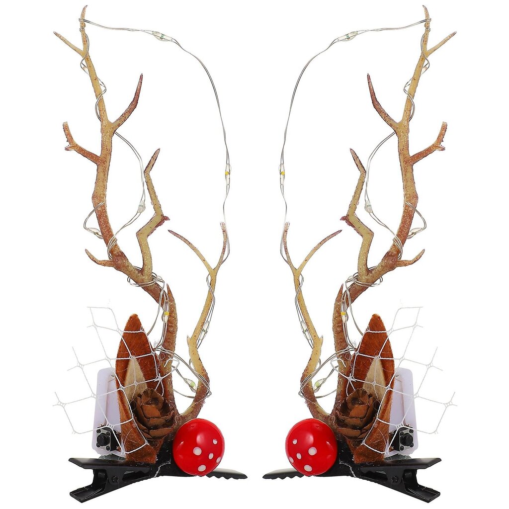 Kevyt Otsapanta Fairy Elk Hairpin Deer Antlers Hauspin Deer Hair Barrette Jouluiset Hiusklipsit hinta ja tiedot | Hiustarvikkeet | hobbyhall.fi