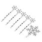 6 Kpl Crystal Snowflake -Hiusneulat Ja Rintaneula, Hopea Morsiamen Hiustarvike Naisille hinta ja tiedot | Hiustarvikkeet | hobbyhall.fi