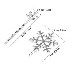 6 Kpl Crystal Snowflake -Hiusneulat Ja Rintaneula, Hopea Morsiamen Hiustarvike Naisille hinta ja tiedot | Hiustarvikkeet | hobbyhall.fi