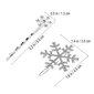 6 Kpl Crystal Snowflake -Hiusneulat Ja Rintaneula, Hopea Morsiamen Hiustarvike Naisille hinta ja tiedot | Hiustarvikkeet | hobbyhall.fi