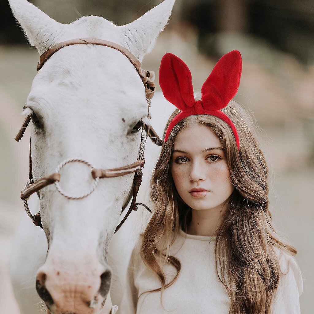 Bunny Ears -Hiuspanta Naisten Tytöt Päivittäinen Pääpanta Kanin Korva Hiusnauha hinta ja tiedot | Hiustarvikkeet | hobbyhall.fi