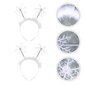 2 Kpl Lasten Asuja Snowflake Spring -Päänauhat Glitter Snowflake -Päänauha Snowflake Head Boppers hinta ja tiedot | Hiustarvikkeet | hobbyhall.fi