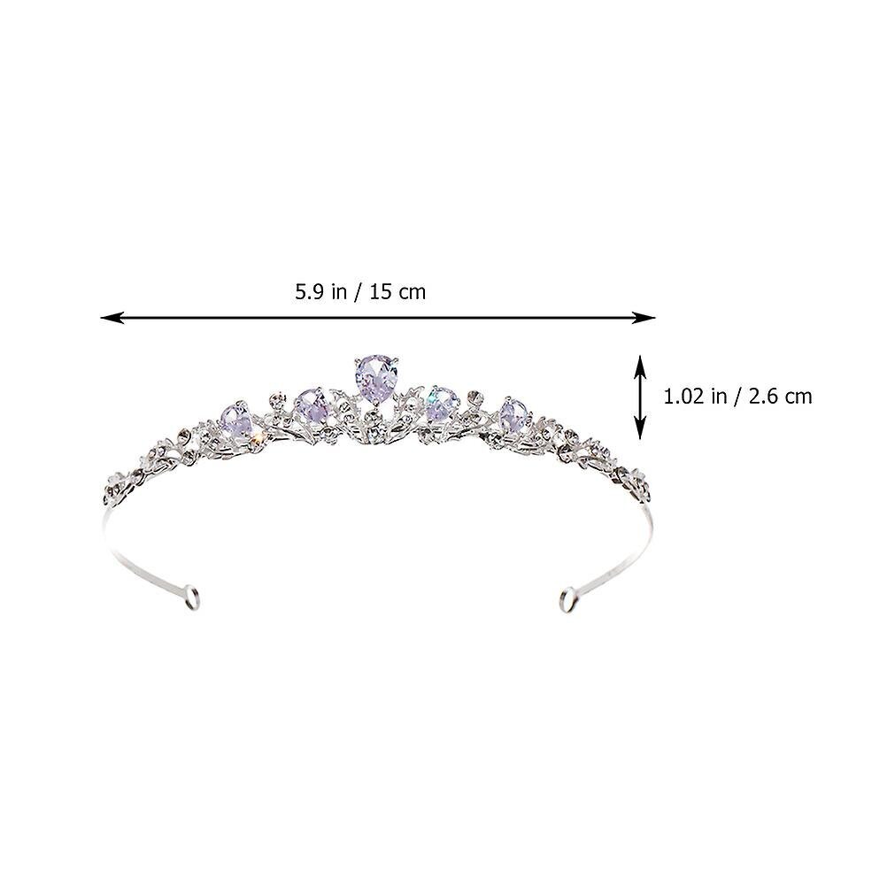 Rhinestone Crown Tiara Morsiamen Kruunu Päähine Kiiltävä Hääpäähine Hiusnauha hinta ja tiedot | Hiustarvikkeet | hobbyhall.fi