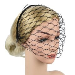 Morsian Hunnut Häät Fascinator Hunnu Hiusvanne Päähine Juhla Kiehtova Hunnuhattu Tyylikäs Verkkopäähine Hääpäähine hinta ja tiedot | Hiustarvikkeet | hobbyhall.fi