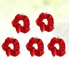 5 Kpl Christmas Paillette Hiusnauhat Paljetit Kangas Hiusköysi Ponytail Holders Festival Päähine Naisille Lady Girls - Tyyppi 3 Red Bell hinta ja tiedot | Hiustarvikkeet | hobbyhall.fi