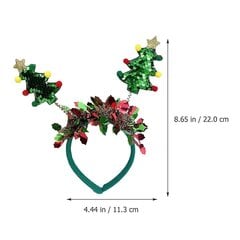 2Kpl Christmas Headbands Festival Hiuspantajuhla Pääpanta Festival Päähine Xmas Päähine hinta ja tiedot | Hiustarvikkeet | hobbyhall.fi