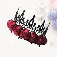 Ruusun Muotoinen Tiaras Hääkruunu Luova Päähine Halloween-Pääpanta Muotipäähine Naisten Häihin hinta ja tiedot | Hiustarvikkeet | hobbyhall.fi