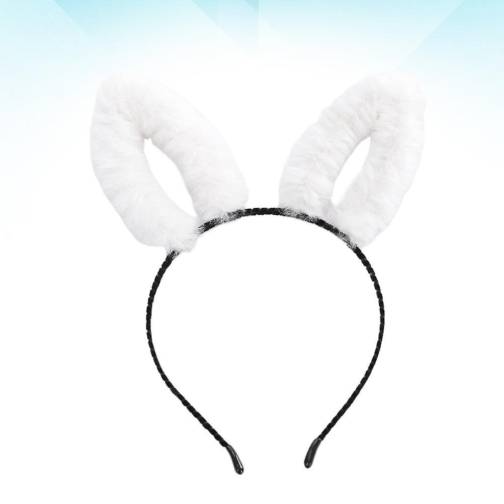 Pehmo Rabbit Ear -Pääpanta Koristeellinen Hiusjuhlahiusasusteet Naisen Tytöille (Valkoinen) hinta ja tiedot | Hiustarvikkeet | hobbyhall.fi