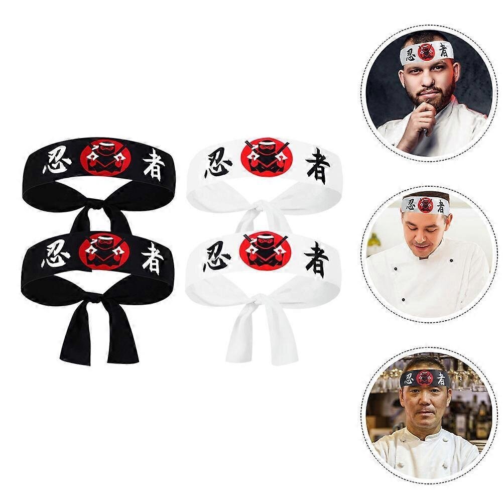 4Kpl Karate-Pääpanta Päävanne Karate-Pääpanta Japanilainen Pääpanta Chef-Pääpanta hinta ja tiedot | Hiustarvikkeet | hobbyhall.fi