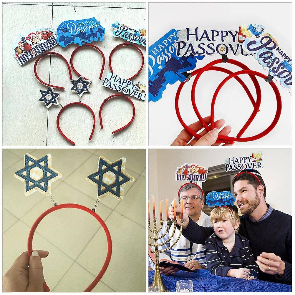 5 Kpl Happy Passover -Päänauhat Pääsiäispäähine Pääsiäinen Koristeellinen Hiusvanteet hinta ja tiedot | Hiustarvikkeet | hobbyhall.fi