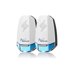 Pakkauksessa 2 Ultrasonic Mouse Repeller Professional Ultrasonic - Hiiret, torakoita ja hyönteiskarkotteita - Yhdistetty teho 20 W hinta ja tiedot | Jyrsijöiden ja myyrien torjunta | hobbyhall.fi