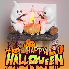 Halloween Ghost Campfire -yövalo, Halloween Ghost Pumpkin -yövalo hämärässä LED-lampulla, Halloween-huonekoristeet hinta ja tiedot | Tuuletinvalaisimet | hobbyhall.fi