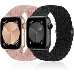 IC Solo Loop -yhteensopiva Apple Watch -ranneke 42 mm 44 mm 45 mm 49 mm, iWatch Series 8 7 6 5 4 3 2 1 SE Ultra, miehille/naisille, 2 kpl hinta ja tiedot | Älykellojen ja aktiivisuusrannekkeiden lisätarvikkeet | hobbyhall.fi