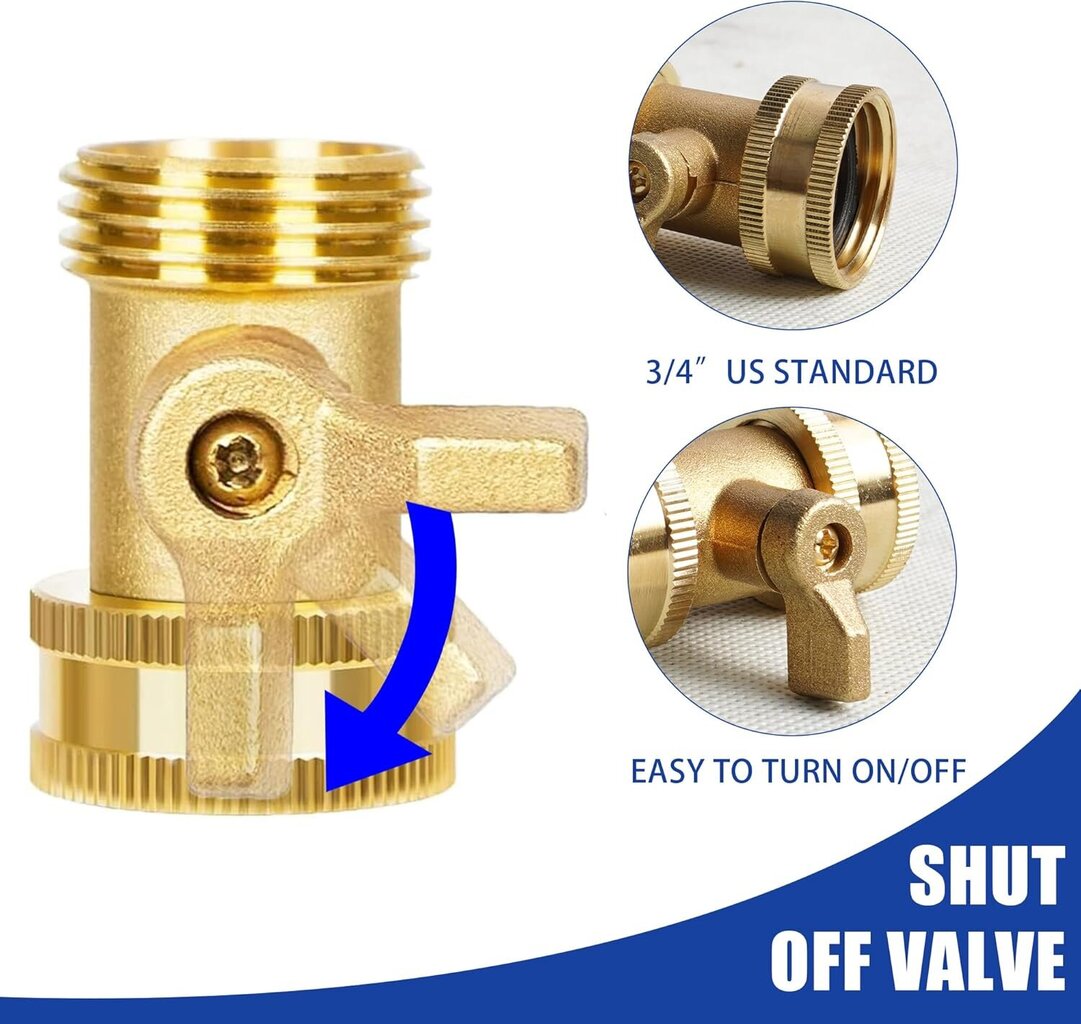 2 kpl Heavy Duty -messinkiletkusuuttimia, painesuihkusuutin letkun sulkuventtiilillä, 3/4" GHT-suuttimet puutarhaletkulle, autonpesu, 4 ylimääräistä kumialuslevyä hinta ja tiedot | Koteloiden lisätarvikkeet | hobbyhall.fi