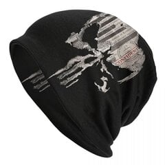 (Pipot-1)Heavy Metal Skeleton Skull Punishers Skullies Pipot Lippalakit Miehille Naiset Unisex Muoti Talvi Lämmin Neulottu Hattu Aikuisten Kuppahatut hinta ja tiedot | Naisten päähineet | hobbyhall.fi