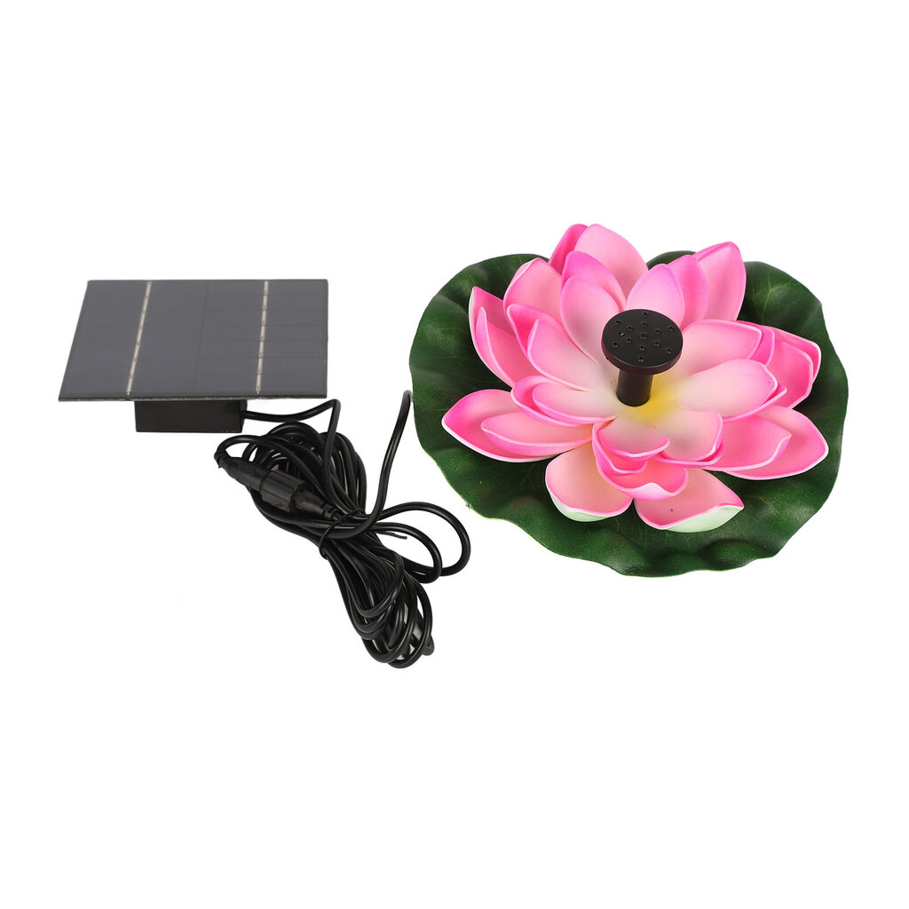 Lotus Flower aurinkovesipumppu maisemointi Kelluva aurinkolintukylpylähde kalalammikkoon Puutarha Patio Akvaario 1,4 W hinta ja tiedot | Vuorikiipeilyvarusteet | hobbyhall.fi