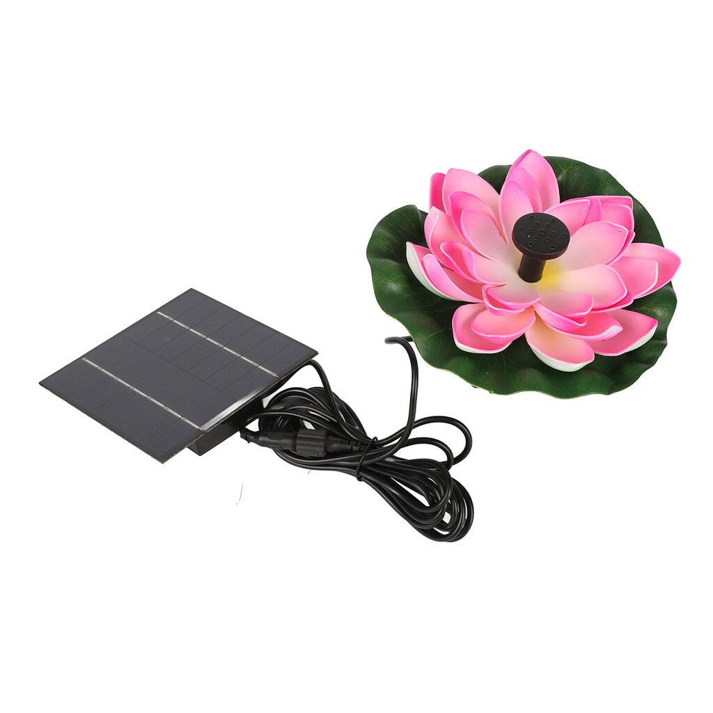 Lotus Flower aurinkovesipumppu maisemointi Kelluva aurinkolintukylpylähde kalalammikkoon Puutarha Patio Akvaario 1,4 W hinta ja tiedot | Vuorikiipeilyvarusteet | hobbyhall.fi