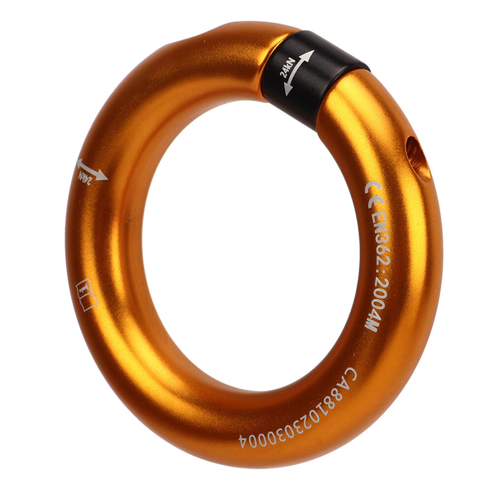 Rappel-rengas 12 mm:n avattava irrotettava kiipeilyliittimen varmistus kalliokiipeilyyn arborist Rescue Connection Point Gold hinta ja tiedot | Vuorikiipeilyvarusteet | hobbyhall.fi