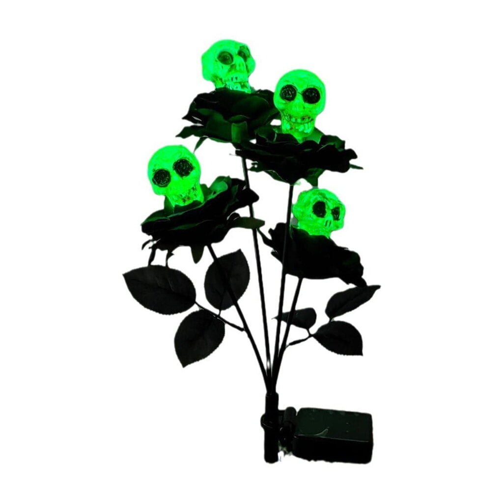 2 kpl Solar Halloween Lights | Green Rose Skull Cemetery -pylväsvalot | Spooky Skull Outdoor -pylväsvalot, Spooky Halloween -koristevalot puutarhoihin ja pihoihin hinta ja tiedot | Koristeet ja tarrat | hobbyhall.fi