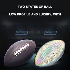 Luminous Fluorescent Reflective Football Pu American Standard Game Training Ball hinta ja tiedot | Muut koripallotarvikkeet | hobbyhall.fi