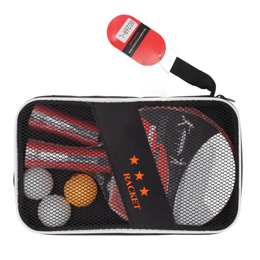 Pingpong Paddle Ball setti 2 kpl Pöytätennismailat 3 kpl Pallot Puu Kumi Pehmeä Sienimaila harjoitteluun Punainen hinta ja tiedot | Pingismailat | hobbyhall.fi