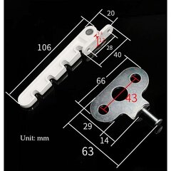 Kattoikkunan rajoitin, vauvan turvalukko, puristuksiin jäänyt lukko, ikkunan tuuletusaukon rajoitin, ulospäin aukeava UPVC:lle, puu- ja alumiiniikkuna, valkoinen hinta ja tiedot | Lukot | hobbyhall.fi