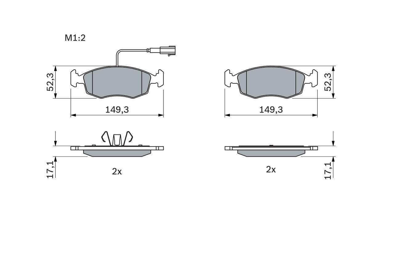 Keraamiset Jarrupalat FIAT 500 500C PUNTO PUNTO EVO 71734324 71734325 hinta ja tiedot | Lisätarvikkeet autoiluun | hobbyhall.fi