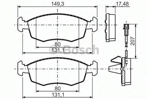 Keraamiset Jarrupalat FIAT 500 500C PUNTO PUNTO EVO 71734324 71734325 hinta ja tiedot | Lisätarvikkeet autoiluun | hobbyhall.fi