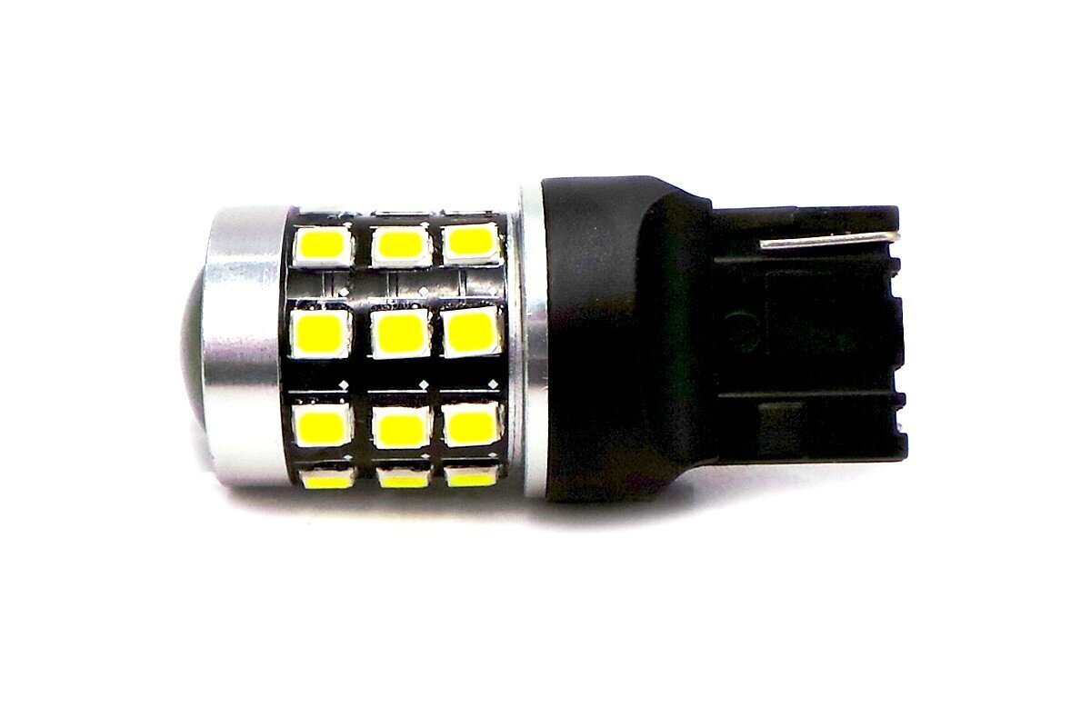 W21W LED 7440 12-24V Canbus, 1400lm valkoinen polttimo linssillä, 1 kpl. hinta ja tiedot | Polttimot | hobbyhall.fi