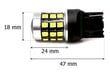 W21W LED 7440 12-24V Canbus, 1400lm valkoinen polttimo linssillä, 1 kpl. hinta ja tiedot | Polttimot | hobbyhall.fi