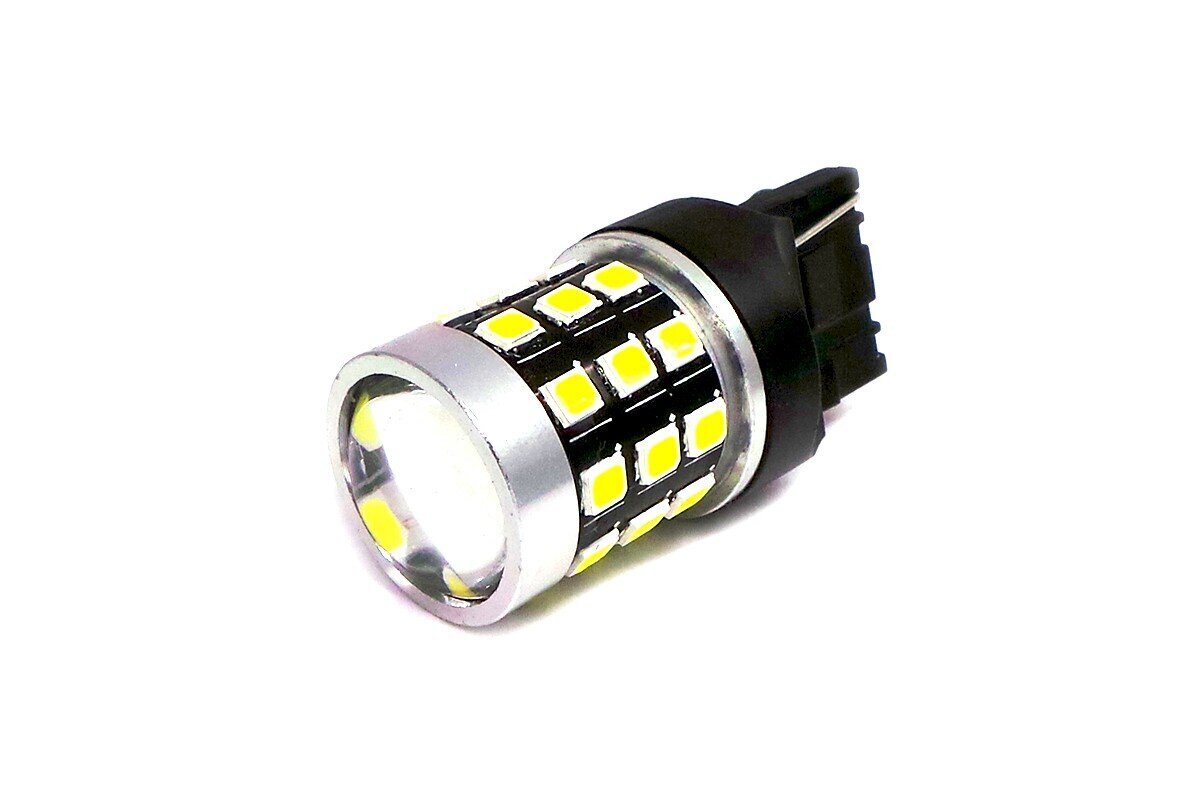 W21W LED 7440 12-24V Canbus, 1400lm valkoinen polttimo linssillä, 1 kpl. hinta ja tiedot | Polttimot | hobbyhall.fi