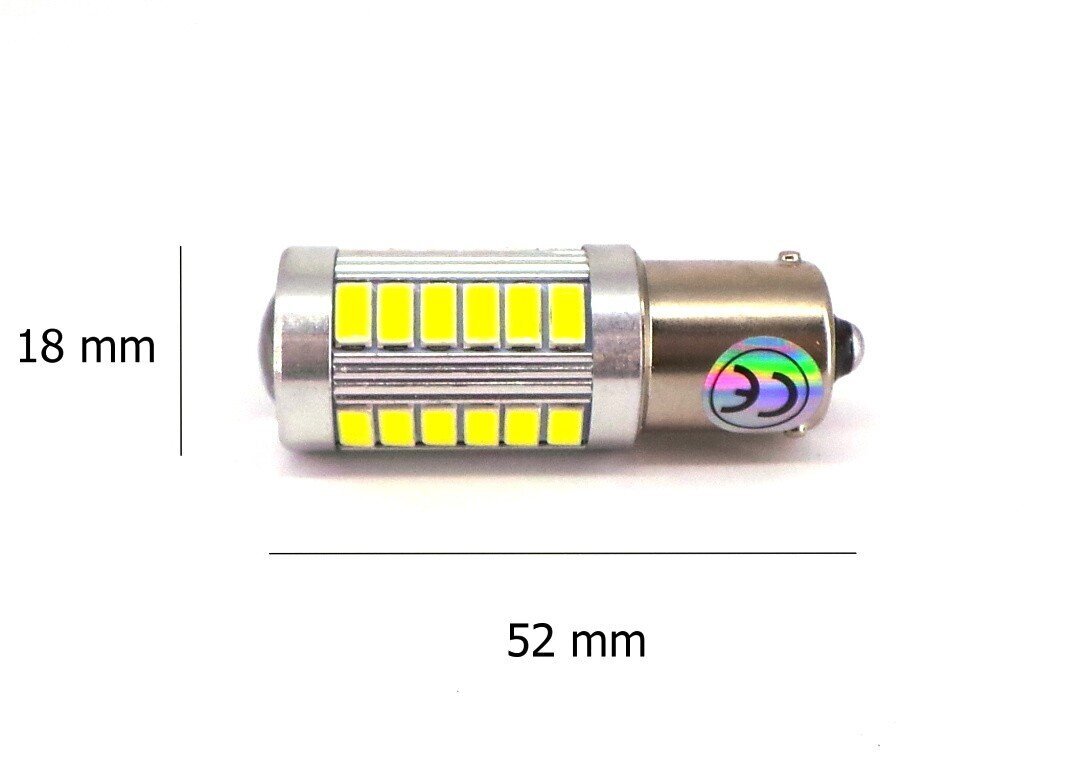 PY21W LED BAU15S 12-24V 1300lm Canbus, 1 kpl. hinta ja tiedot | Polttimot | hobbyhall.fi