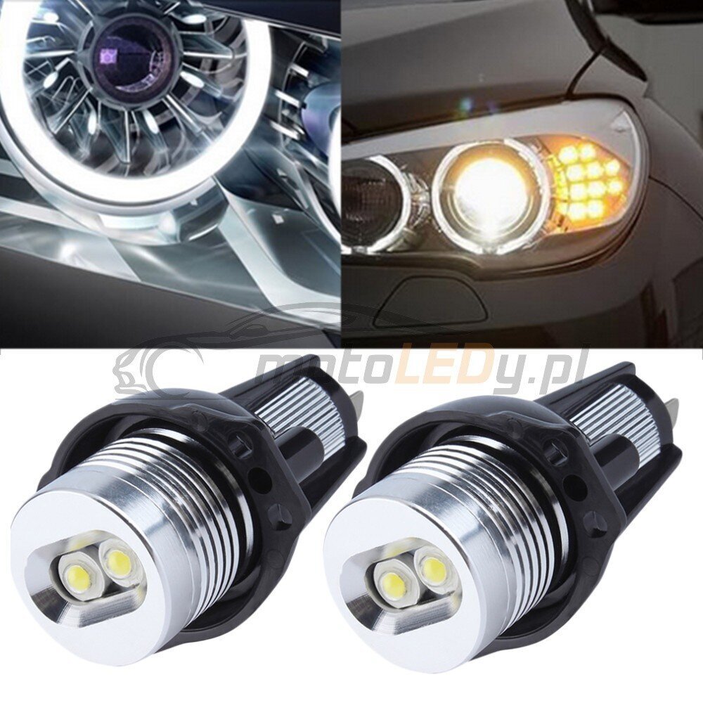 12W LED-lamppu BMW E90, E91 renkaisiin, 2 kpl per sarja. hinta ja tiedot | Polttimot | hobbyhall.fi