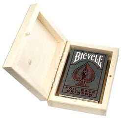 Pelikortit BICYCLE METALLUXE RED 1 TALIA puisessa laatikossa hinta ja tiedot | Korttipelit, pokeri | hobbyhall.fi