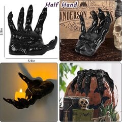 Halloween-koristeet, 3 pakkauksessa Scary Hands seinätelineet sytytetyillä kynttilöillä, Life Size Scary Hands goottilaiseen seinäkoristeeseen/B hinta ja tiedot | Joulukoristeet | hobbyhall.fi