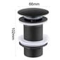 Premium Matte Black Drain Stopper Sink Stopper Clickwaste Lukittava tyhjennystulppa hinta ja tiedot | Keittiökalusteet | hobbyhall.fi