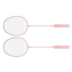 Sulkapallomailat takapihalla pelattaviin ulkopeleihin, sis. 2 mailaa 3 nylonista sulkapalloa 1 kantolaukku aloittelijoille aikuisille Pinkki hinta ja tiedot | Tennisvälineet | hobbyhall.fi