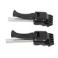 1 pari Black Badminton Stringing Clamp Tennis Flying Clamp Recket Starting Clamp Stringing Tool tarvikkeet hinta ja tiedot | Tennisvälineet | hobbyhall.fi