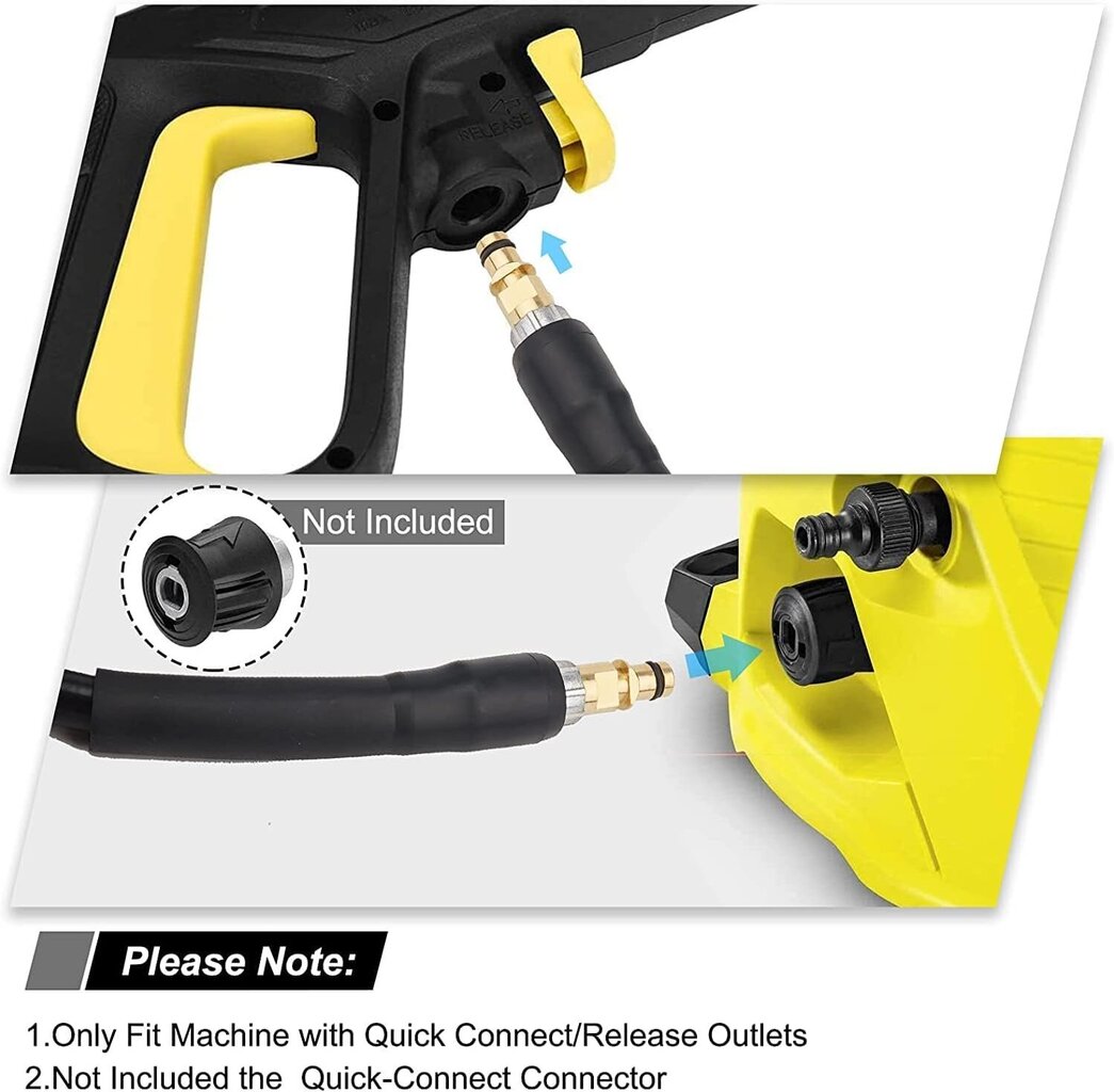 Korvaava korkeapaineletkun jatkoputki Karcher K -sarjalle K2 K3 K4 K5 K6 K7 Painepesurin Click Plug -pikaliitin - 8M hinta ja tiedot | Auton pesutarvikkeet | hobbyhall.fi