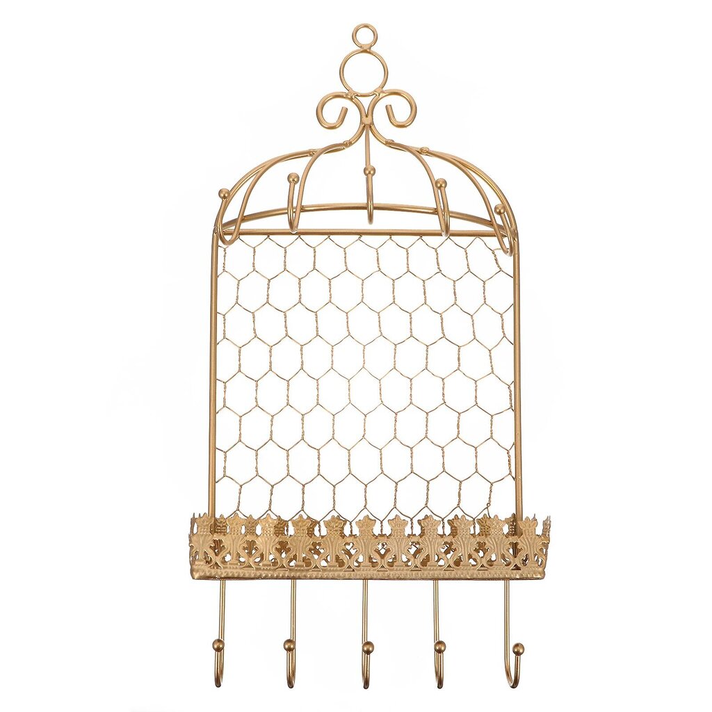 1Kpl Birdcage Design -Korujen Säilytysteline Creative Rautaseinätyyppinen Koruteline hinta ja tiedot | Säilytyslaatikot ja -korit | hobbyhall.fi