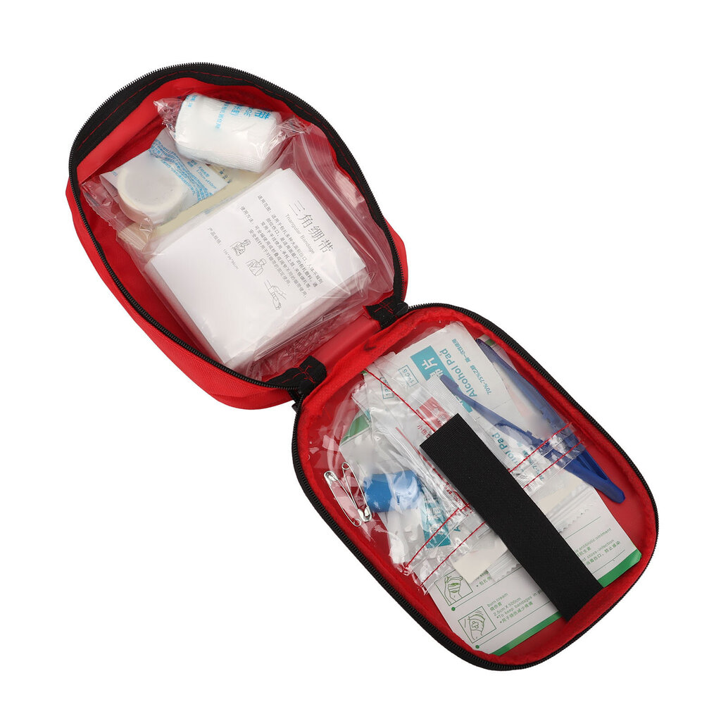 Camping Travel Emergency Aid Kit Kosteuspyyhe Palovammasivoide Vappupuikko side Sidosliina hoitosetti hinta ja tiedot | Vuorikiipeilyvarusteet | hobbyhall.fi